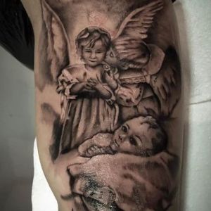 tatu de angel de la guarda