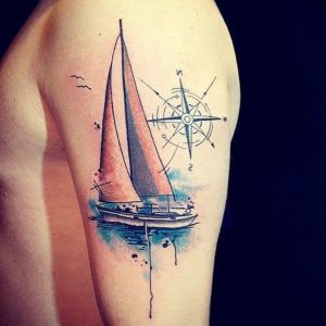 imagen de tatuaje de barco
