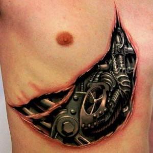 tatuajes para hombres biomecanicos