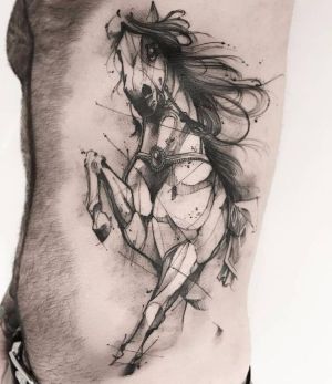 tatuaje de caballo para hombre