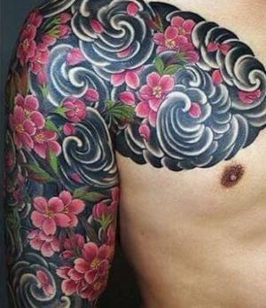 tatuajes chidos de flores de cerezo