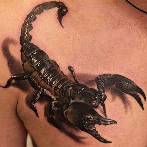 tatuaje de escorpion en 3D