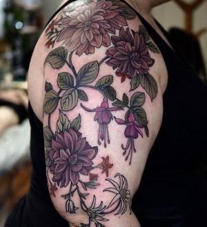 ideas y diseños de tatuajes de flores
