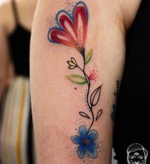 imagenes y diseños de tatus de flores