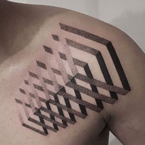 tatuaje geometrico para hombre