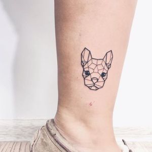 tatuaje geometricos de perro