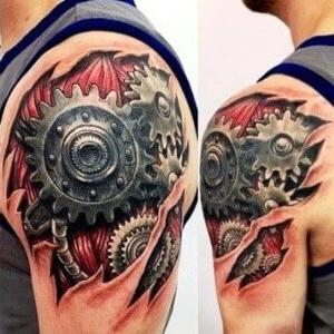 imagen de tatuaje para hombre en hombro