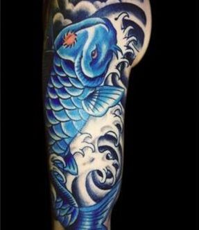 tatuaje japones pez