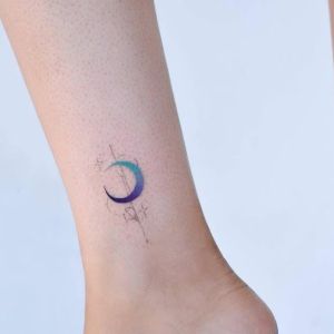 foto de tatuaje de luna