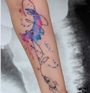 tatuaje chido de luna