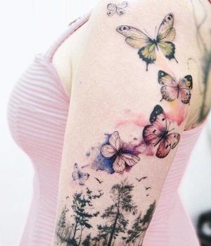 tatuaje de mariposas