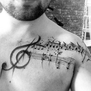 tatuaje de musica para hombres
