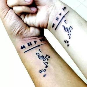 tatuaje de musica para parejas