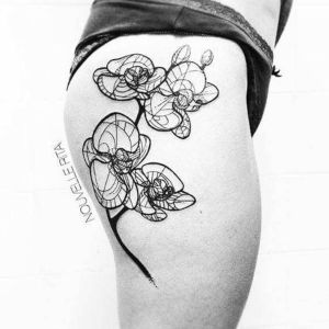 tatuajes originales de orquídeas