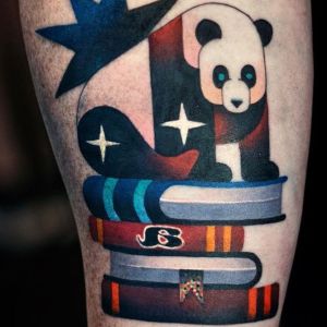 tatuaje de oso panda