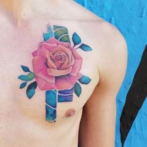 tatuajes chidos de rosas para hombres