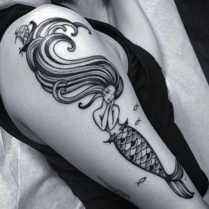 tatuajes bonitos de sirenas